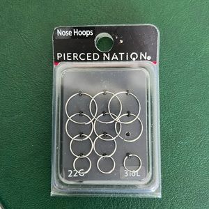 22G nose hoops from Spencer’s (count:11)